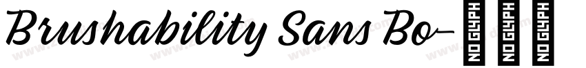 Brushability Sans Bo字体转换